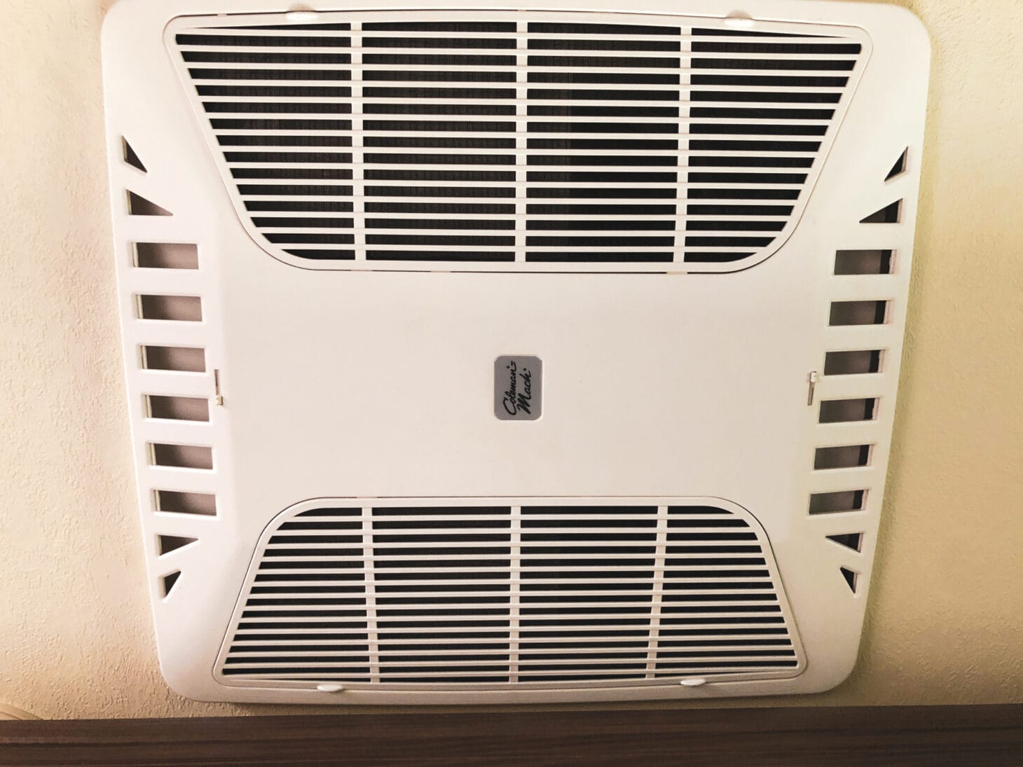 An air dump vent in an RV
