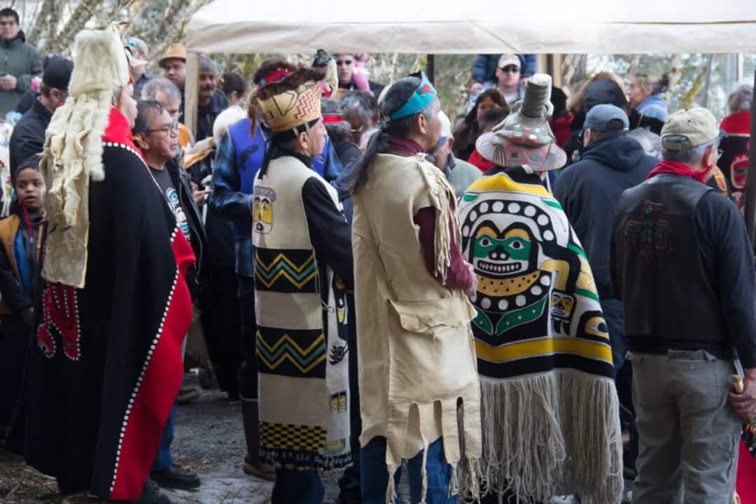 Beautiful regalia and ornamentation filled the wintery landscape