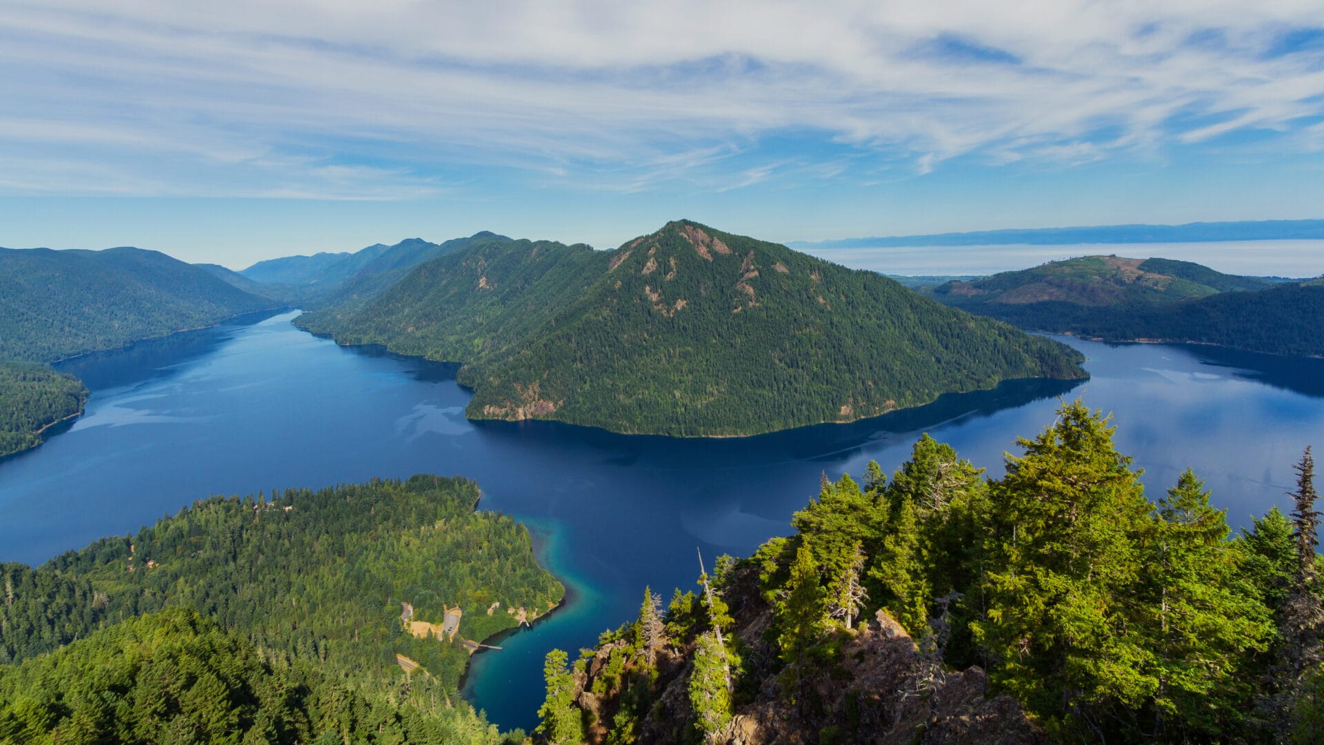 Overlooking Lake Crescent in Olympic National Park